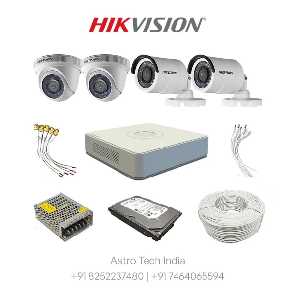 4 ch Hikvision Set